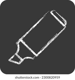 Icon Marker. suitable for Paint Art Tools symbol. chalk Style. simple design editable. design template vector. simple illustration