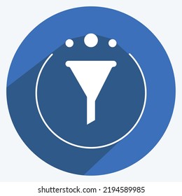 Icon Marketing. suitable for Branding symbol. long shadow style. simple design editable. design template vector. simple illustration