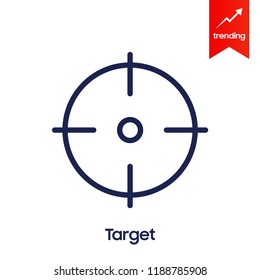 Icon marketing target graphic design single icon vector illustration