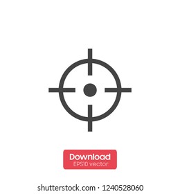 Icon marketing target graphic design single icon vector illustration