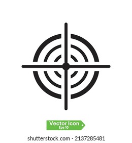 Icon marketing target graphic design single icon vector illustration