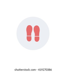 Icon marks of shoe soles.
