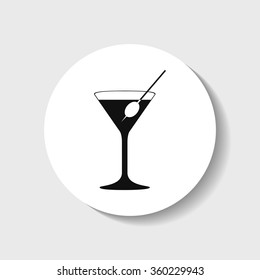Icon martini glass.