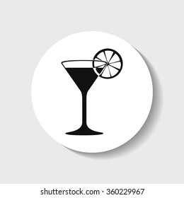 Icon martini glass.