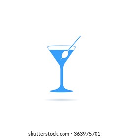 Icon martini glass.
