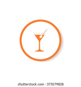 Icon martini glass.