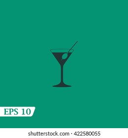 Icon martini glass.