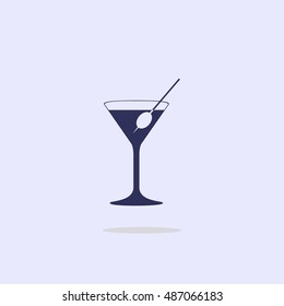 Icon martini glass.
