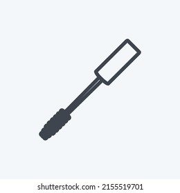 Icon Mascara Brush. suitable for beauty care symbol. line style. simple design editable. design template vector. simple symbol illustration