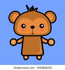 icon mascot cute animal.vector eps 10