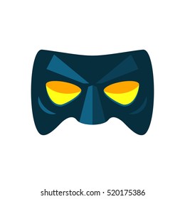 Icon mask super hero. carnival mask in a cartoon style flat. flat vector illustration isolate on a white background