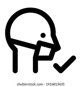 máscara de icono con estilo de línea