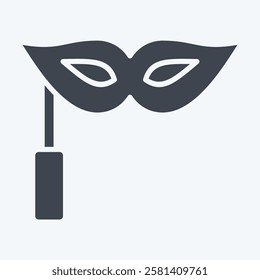 Icon Masquerade. related to Hobbies symbol. glyph style. design editable