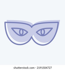 Icon Masquerade. suitable for Halloween symbol. two tone style. simple design editable. design template vector. simple illustration