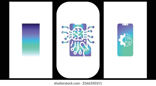 ICON Master technology icon collection with the gradiant
