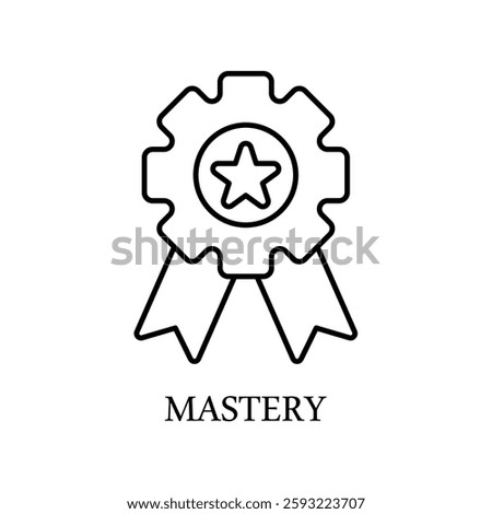 Icon a mastery, isolated against a clean background.