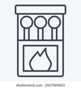 Icon Match. related to Picnic symbol. line style. simple design editable. simple illustration