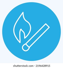 Icon Match. suitable for House symbol. blue eyes style. simple design editable. design template vector. simple illustration