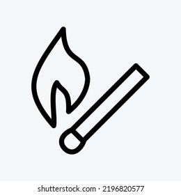 Icon Match. suitable for House symbol. line style. simple design editable. design template vector. simple illustration