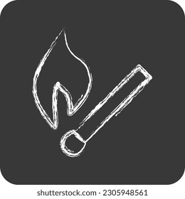Icon Match. suitable for House symbol. chalk Style. simple design editable. design template vector