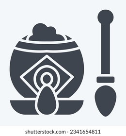 Icon Mate Tea. related to Argentina symbol. glyph style. simple design editable. simple illustration