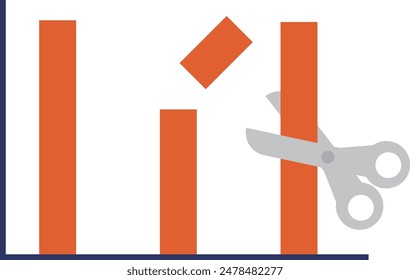 Material del icono con Imagen de corte de costos