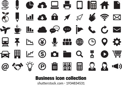Icon material set for business use
