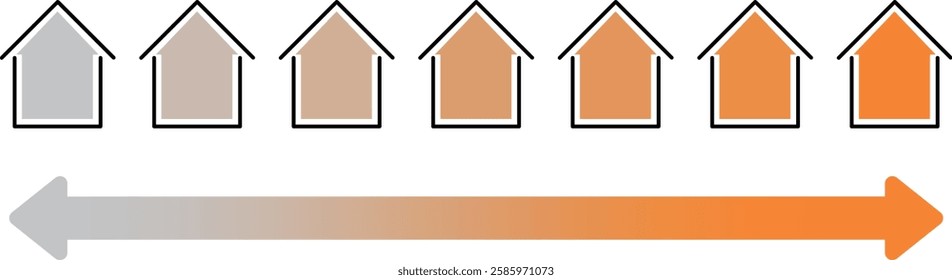 Icon material set representing insulation grade