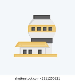 Icon Mauna Kea Observatories. related to Hawaii symbol. flat style. simple design editable. vector