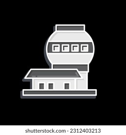 Icon Mauna Kea Observatories. related to Hawaii symbol. glossy style. simple design editable. vector