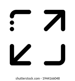 Icon Maximize With Style Glyph 