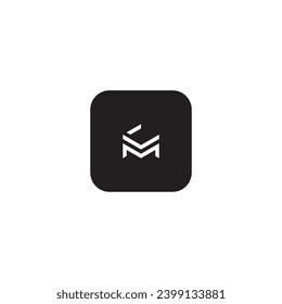 icono mc moderno, simple, abstracto