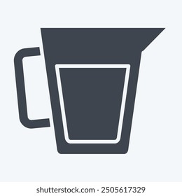 Icon Measure Cup. related to Breakfast symbol. glyph style. simple illustration