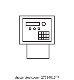 ícone máquina de medição ilustração elemento design