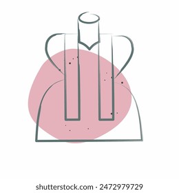 Icon Measuring. related to Sewing symbol. Color Spot Style. simple design illustration