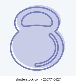 Icon Measuring. suitable for education symbol. two tone style. simple design editable. design template vector. simple illustration