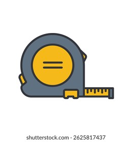 Icon of measuring tape for tool design