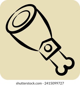 Icon Meat Bison. related to Spain symbol. hand drawn style. simple design editable. simple illustration