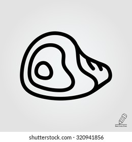 Icon of meat piece