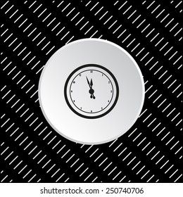icon mechanical clock. Vector illustration, EPS 10 