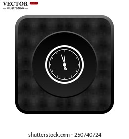 icon mechanical clock. Vector illustration, EPS 10 
