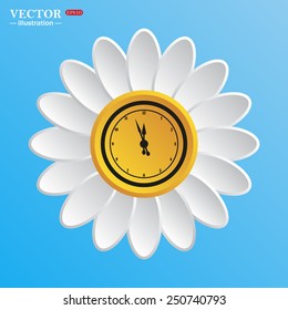 icon mechanical clock. Vector illustration, EPS 10 