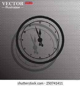 icon mechanical clock. Vector illustration, EPS 10 