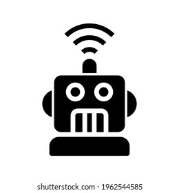 Icon Mechanical Man With Style Glyph