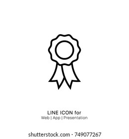 Icon medal emblem graphic design single icon vector
