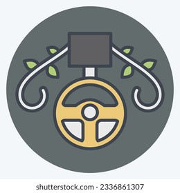 Icon Medal. related to Racing symbol. color mate style. simple design editable. simple illustration