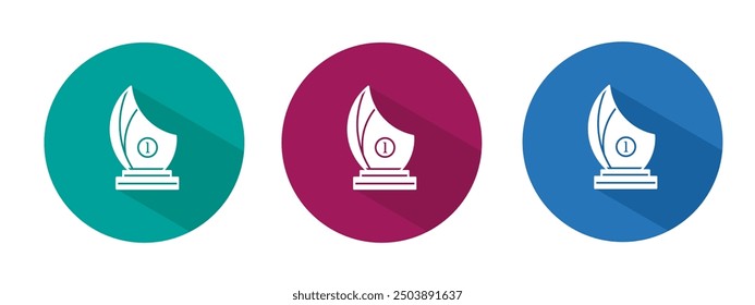 Icon for medal vector illustration in flat.