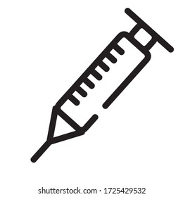 Icon for medical equipment and medicine. Vaccine research.