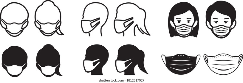 icon of medical face mask 