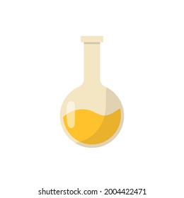 Icon of medical flask. Vector illustration concept of medical school